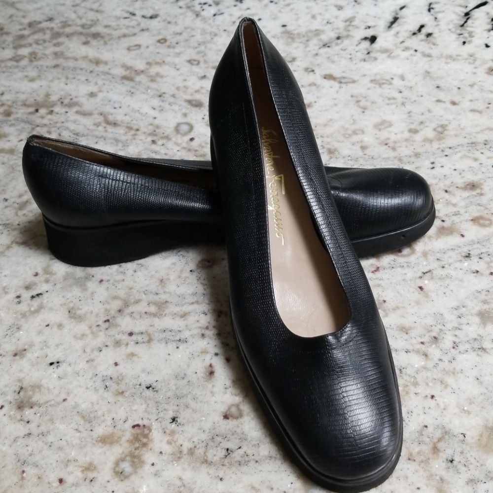 Ferragamo snakeskin wwdges